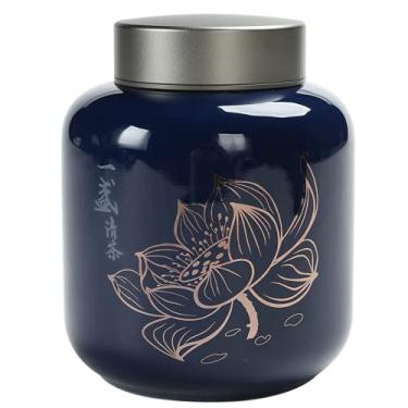 Imagem de 13,5 cm Caixa de chá chinesa Retrô de cerâmica selada Puer Tea Box