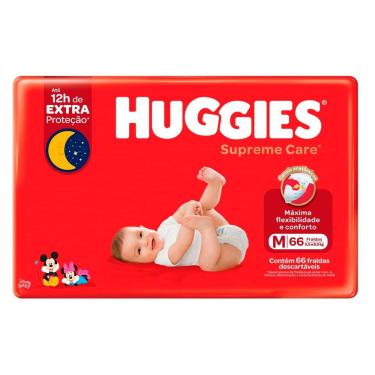 Imagem de Fralda Huggies Supreme Care M 66 Unidades