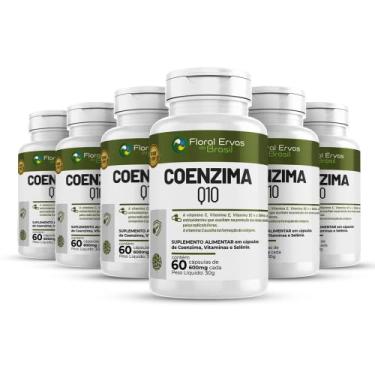 Imagem de Floral Ervas do Brasil, Coenzima Q10 6x 60 cap + Selênio Vitamina E C B2 B6 600mg