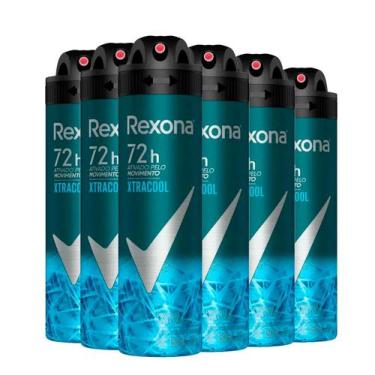 Imagem de Kit Desodorante Aerosol Rexona Xtracool 150ml - 6 Unidades