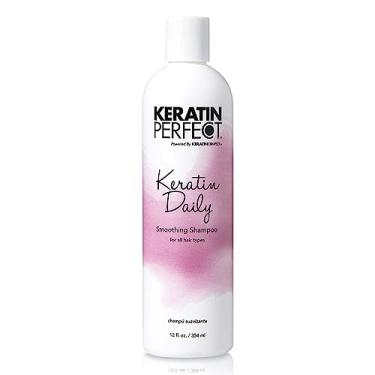 Imagem de Keratin Perfect Daily Smoothing Shampoo - Fights Frizz, Gentle Cleansing - Prolongs Keratin Treatment - No Added Sulfates or Sodium Chloride - 12 oz