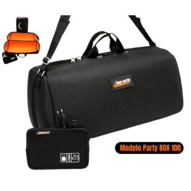 Imagem de Case Capa Bag Bolsa Estojo Compatível Com Caixa De Som Partybox 100 A