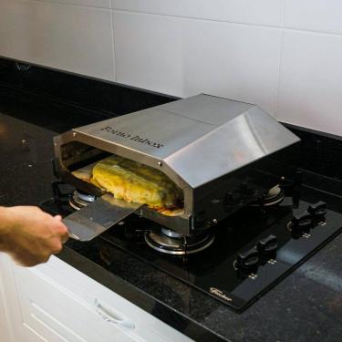Imagem de Forno de Pizza para Fogão Inbox Portátil Saro em Aço Inox