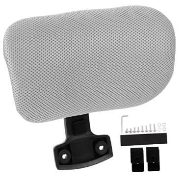 Imagem de RUNROTOO 1 conjunto de encosto de cabeça ajustável travesseiro confortável simples almofada de cadeira de mesa para pescoço cadeira chefe travesseiro de cabeça cadeiras de escritório liquidação cadeira elevatória almofada de cabeça flexível para rede de cadeira