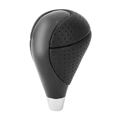 Imagem de Cobertura lateral do botão de câmbio, alavanca da alavanca de câmbio do carro, couro genuíno preto Alça do botão do câmbio de marchas Adequado para ES300 GS300 IS250 LS400