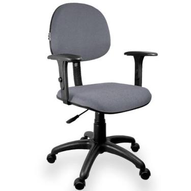 Imagem de Cadeira Executiva Jserrano Cinza Com Preto Com Braço Regulável - Ultra