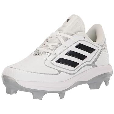 Imagem de adidas Tênis infantil unissex Adizero Purehustle 3, Branco/preto/prata metálico, 5 Big Kid