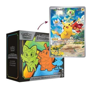 Box Pokémon Coleção Paldea Koraidon Ex 40 Cartas Sprigatito - Verde