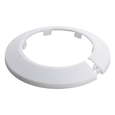 Imagem de Bettomshin 4 peças 75 mm/2,95" diâmetro flange tampa de tubo de água decoração, plástico radiador esccutcheon tubo de água tampa de linha de drenagem colar tubo de parede decoração branca