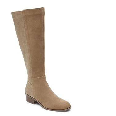 Imagem de Rockport Bota feminina Evalyn Tall Fashion, Camurça marrom cinza, 34