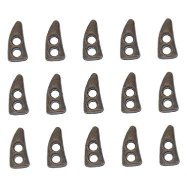 Imagem de NUOBESTY 200 Unidades Botão Da Buzina Chifre De Dois Furos Mini Botões Decorativos Roupas Retrô Botões De Alternância Para Artesanato Decoração Substituir Componente Liga Filho