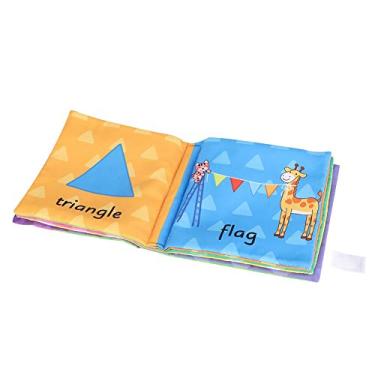 Imagem de Livro de Educação Infantil, Lindos Padrões Confortáveis ​​de Pegar Livro de Pano, Crianças para Bebês(Reconhecimento de forma)