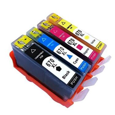 Imagem de Kit Cartucho Para Impressora 4615 670xl compatível