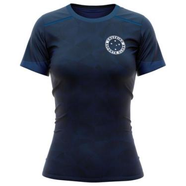 Imagem de Camiseta Braziline Panoramic Cruzeiro Feminino - Marinho