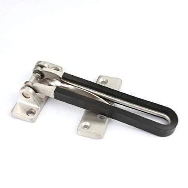 Imagem de TOGU Guarda de segurança de porta sólida, travas de portão, barra giratória para quarto de apartamento, alta segurança para sua casa e evita entrada não autorizada, níquel acetinado