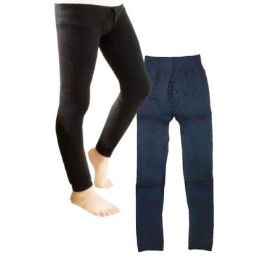 Imagem de Calça Térmica Infantil Segunda Pele Menino Modelo com Braguilha - 4 a 12 anos