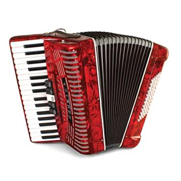 Imagem de HOHNER 1305-RED Hohnica 72 baixo 34 teclas nível de entrada piano acordeão gama G para E