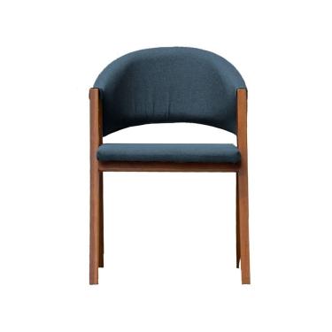 Imagem de Cadeira de Jantar Essencial Luxo Veludo Azul