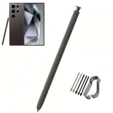 Imagem de HQB-STAR Caneta Stylus de substituição para Samsung Galaxy S24 Ultra, com Bluetooth, para Samsung Galaxy S24 Ultra S24U Stylus S (titânio preto)