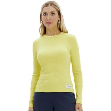 Imagem de Blusa Easy Lança Perfume Manga Longa In24 Amarelo Feminino