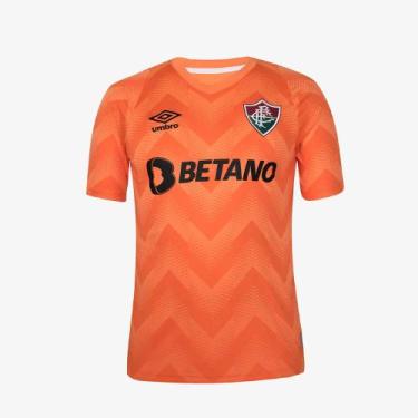 Imagem de Camisa Fluminense Umbro Goleiro 2024 Laranja - Masculino