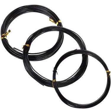 Imagem de Cosmos 3 tamanhos 16,4 pés de comprimento alumínio planta jardim bonsai treinamento fio planta torção - 1,0 mm, 1,5 mm, 2,0 mm