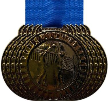 Imagem de Kit 200 Medalhas 45mm Vôlei Campeonato Esporte Escola Honra bronze