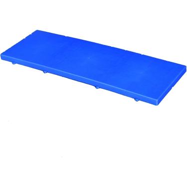 Imagem de Paletes de plástico, paletes de polietileno, paletes de transporte nestable para armazém de supermercados de farmácias, fáceis de limpar, azuis, 90x30x3cm