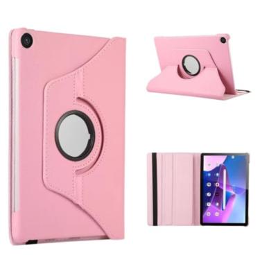 Imagem de Capa giratória para tablet Samsung Galaxy 2023 Tab A9 SM-X115 22.1 cm Galaxy Tab A9 Plus 27.9 cm X210 Coque PU capa com suporte (rosa, para A9 Plus (11 polegadas) X210)