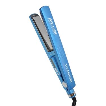 Imagem de Chapinha Prancha Titanium Bivolt Azul Salles Profissional