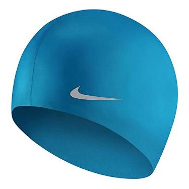 Imagem de Touca de Natação Nike Solid Silicone Junior Cap - Azul-Azul-R1