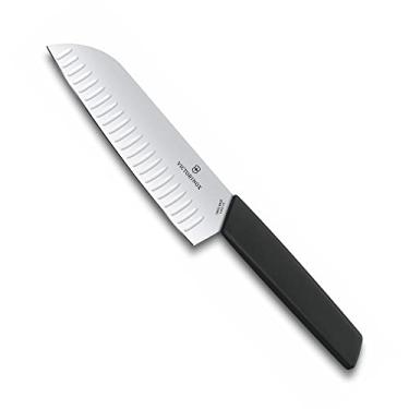 Imagem de Faca Victorinox Santoku Swiss Modern Colors, Preta, 17cm