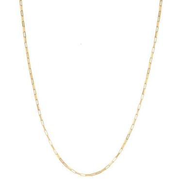 Imagem de Cordão Corrente Masculina Ouro 60cm 2.7g Ouro 18k 750 Cadeado - DR Joi