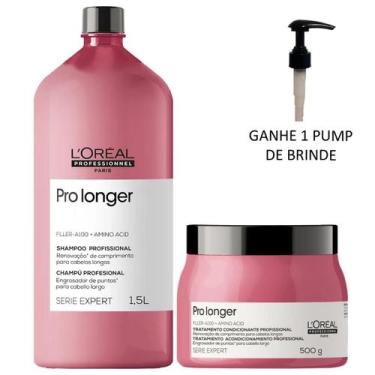 Imagem de Kit Pro Longer Shampoo 1,5L e Máscara 500ml - L'Oréal - L'Oréal Profes