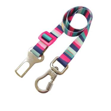 Imagem de Cinto de Segurança Para Cachorro com Trava Rosa - Única Mix