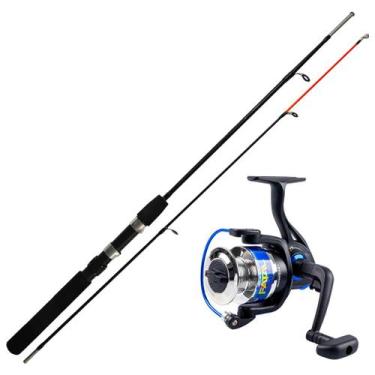 Imagem de Kit Vara Black Bass 1,50m mais Molinete Fatal 4000 - Albatroz Fishing,