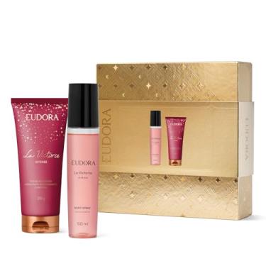 Imagem de Eudora La Victorie Intense Kit Presente: Intense Body Spray Desodorante 100ml + Creme Acetinado Hidratante Desodorante Corporal 200g