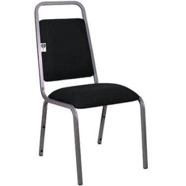 Imagem de Cadeira Empilhável para Hotelaria Linha Hotel Fremon Preto - Design Of