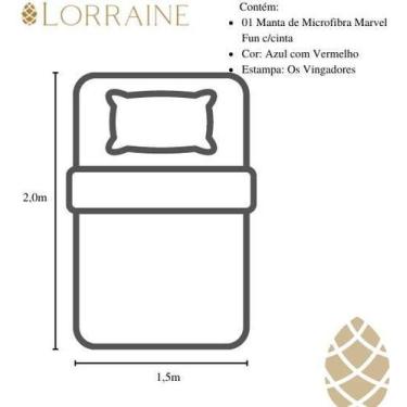 Imagem de Manta Micro Solteiro 200X150 Fun Não Alérgica Vingadores - Jolitex, Az