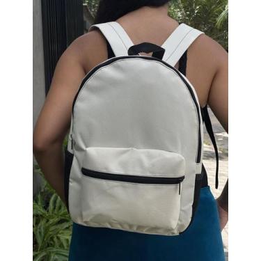 Imagem de Mochila Small Lisa Bolsa Escolar Trabalho Viagem Mala Faculdade Fut ma