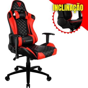 Imagem de Cadeira de Escritório ThunderX3 Tgc12 gamer Ergonômica Vermelho com Es