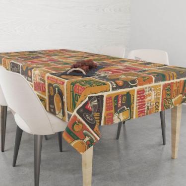 Imagem de Toalha De Mesa Retangular Impermeavel Termica 6 Lugares - Vip Capas