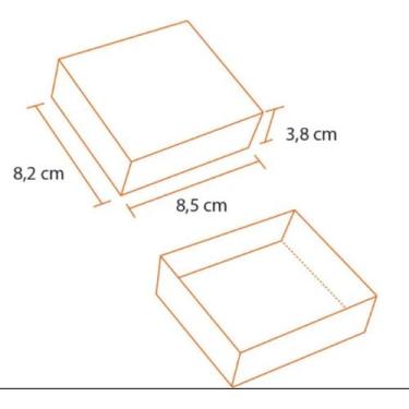 Imagem de Caixa 4 Doces 82x85x38mm Uma Do... - Sulformas