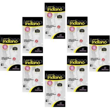 Imagem de Hene em Gel Divina Dama Indiano 180gr Preto Forte (Preto Azulado) Pouc