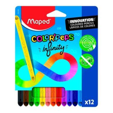 Imagem de Lapis De Cor Infinito 12 Cores Color Peps Maped Dura 10x Mai