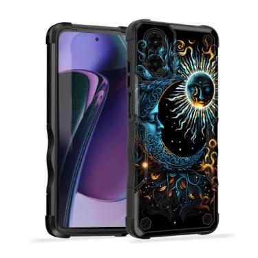 Imagem de EFGWSDER Capa para Moto G Play 4G 2024, [camada dupla] [proteção contra quedas de grau militar] [antiderrapante] resistente à prova de choque para Motorola Moto G Play 4G 2024 16,5 cm, estética do sol