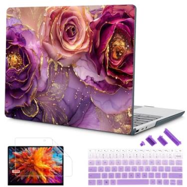 Imagem de Mektron Capa Surface Laptop Go de 12,4 polegadas compatível com Go 3/2/1 Microsoft Surface Laptop 12,4 polegadas, versões 2023-2020, modelo 1943/2013, capa rígida de plástico com protetor de tela,