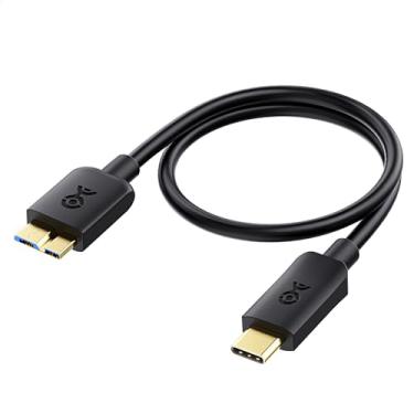 Imagem de Cable Matters Cabo USB C para Micro USB 3.0 (USB C para Micro B 3.0, cabo de disco rígido USB C) em preto – 3 m
