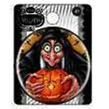 Imagem de Disney Broche unissex adulto branco de neve Wicked Witch Button Pin, laranja abóbora, padrão