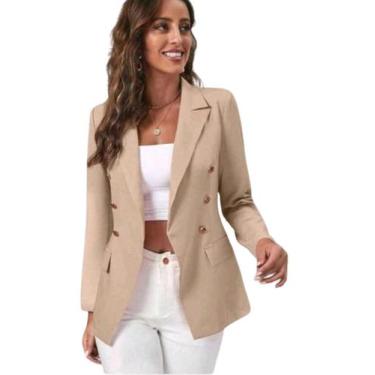 Imagem de Blazer Alfaiataria Luxo Feminino Terninho Moda Evangélica - estacaomix